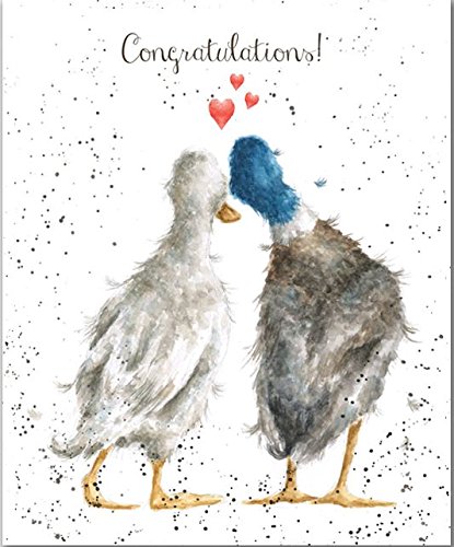 Wrendale Designs Duck Love Congratulations Karte von Hannah Dale von Wrendale