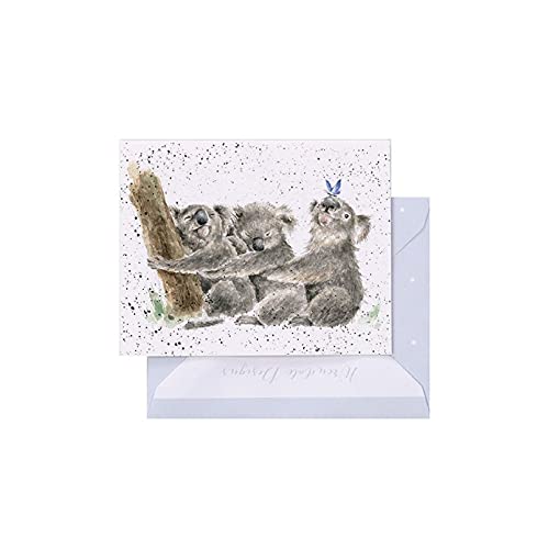 Wrendale - GE070 - Grußkarte, Doppelkarte mit Umschlag, Mini Karte, Nur für dich, Koalas, Three of a kind, 7,5cm x 9cm von Wrendale