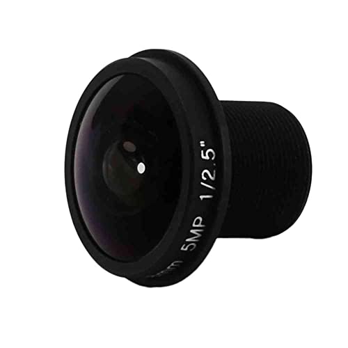 Wresetly HD Fisheye CCTV-Objektiv 5MP 1,8 mm M12 * 0,5 Halterung 1/2,5 F2.0 180 Grad Fuer Videoueberwachung Kamera CCTV-Objektive von Wresetly