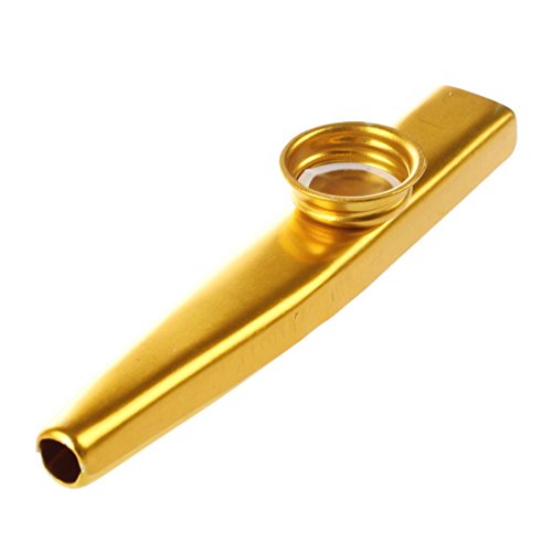 Wresetly Metall Kazoo Floete Mund Musik Instrument Mundharmonika Praktisch Golden von Wresetly