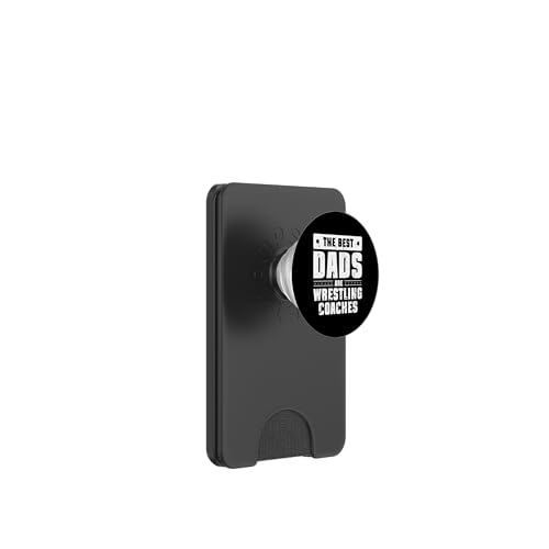 The Best Dads Are Wrestling Coach Fathers Day PopSockets PopWallet für MagSafe von Wrestling Coach Design Idee