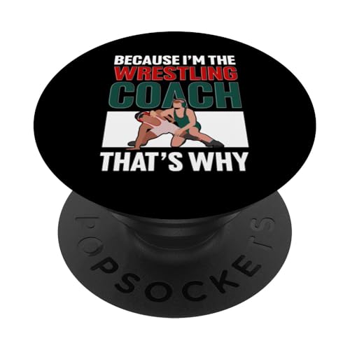 Wrestling-Trainer PopSockets Klebender PopGrip von Wrestling Coach Gifts for Wrestling Coaches