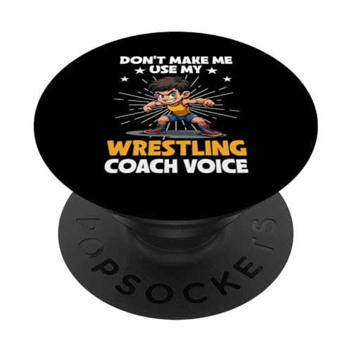 Wrestling-Trainer PopSockets Klebender PopGrip von Wrestling Coach Gifts for Wrestling Coaches