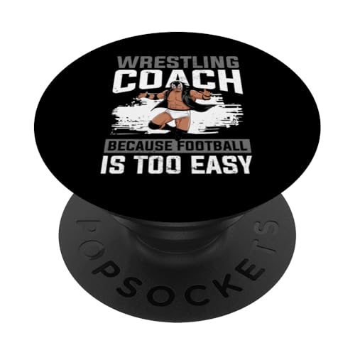 Wrestling-Trainer PopSockets Klebender PopGrip von Wrestling Coach Gifts for Wrestling Coaches