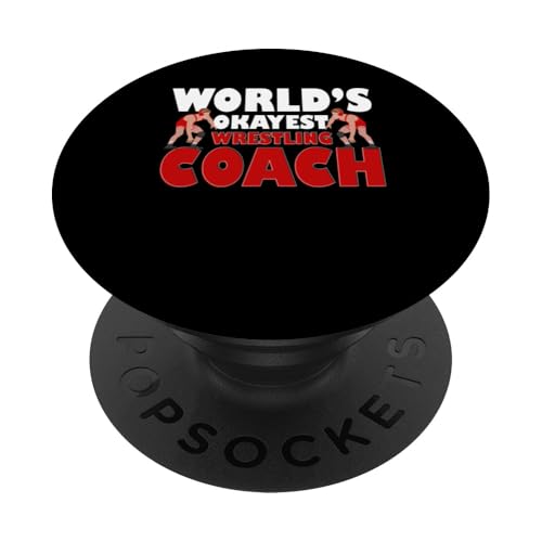 Wrestling-Trainer PopSockets Klebender PopGrip von Wrestling Coach Gifts for Wrestling Coaches