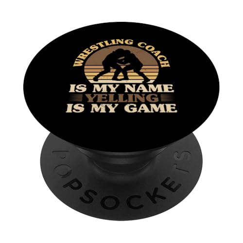 Wrestling-Trainer PopSockets Klebender PopGrip von Wrestling Coach Gifts for Wrestling Coaches