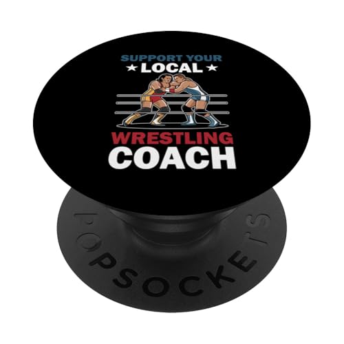 Wrestling-Trainer PopSockets Klebender PopGrip von Wrestling Coach Gifts for Wrestling Coaches