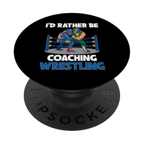 Wrestling-Trainer PopSockets Klebender PopGrip von Wrestling Coach Gifts for Wrestling Coaches