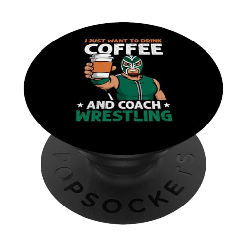 Wrestling-Trainer PopSockets Klebender PopGrip von Wrestling Coach Gifts for Wrestling Coaches