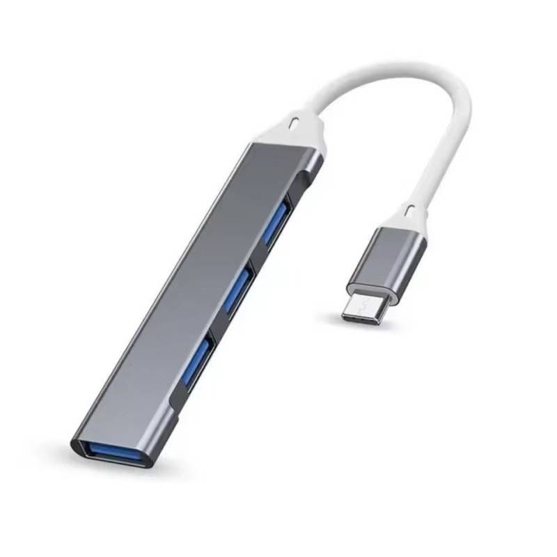 Wrischan 4-Port USB 3.0 Hub, Typ-C-Splitter, 5 Gbit/s für PC & Zubehör Computer-Kabel, Hochgeschwindigkeits-Datenübertragung, Kompatibilität von Wrischan