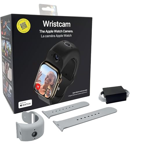Wristcam, Smart Dual-Camera Band für Apple Watch (Apple MFi Certified), 8MP Sensor, Full HD Video/720P Sport Modus, Pro. Bildstabilisierung, WiFi, IP68 Wasserdicht, Siri Integration von Wristcam