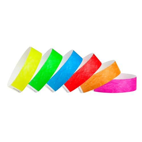 Wristco Tyvek-Armbänder für Veranstaltungen, 6 Farben, manipulationssicheres Design verhindert Wiederverwendung, hochwertige Armbänder für Krankenhaus- und medizinische Ausweise, Party Wristco Tyvek-Armbänder für Veranstaltungen, 6 Farben, manipulationssicheres Design verhindert Wiederverwendung, hochwertige Armbänder für Krankenhaus- und medizinische Ausweise, Party von Wristco