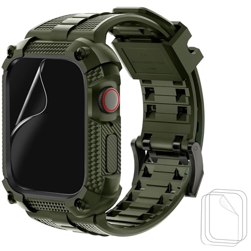 Wristitani kompatibel mit Apple Watch Armband 40mm 44mm 41mm 45mm 49mm Ultra Stoßfest Sport Wassserdicht Armband, Robuste Schutzhülle mit Displayschutz, Ersatzarmband für iWatch Serie 9 8 7 Se 6 5 4 Wristitani kompatibel mit Apple Watch Armband 40mm 44mm 41mm 45mm 49mm Ultra Stoßfest Sport Wassserdicht Armband, Robuste Schutzhülle mit Displayschutz, Ersatzarmband für iWatch Serie 9 8 7 Se 6 5 4 von Wristitani