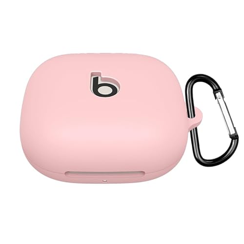 Writiany Silikon-Schutzhülle für Beats Powerbeats Pro 2, Schutzhülle mit Schlüsselanhänger, kompatibel mit Powerbeats Pro 2 (Rosa) von Writiany