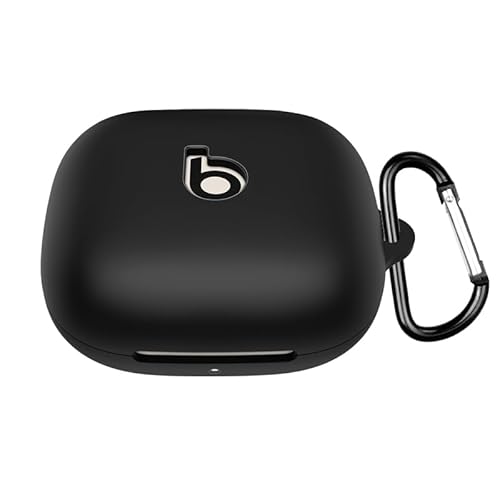 Writiany Silikon-Schutzhülle für Beats Powerbeats Pro 2, mit Schlüsselanhänger, schützende Haut, kompatibel mit Powerbeats Pro 2 (schwarz) von Writiany
