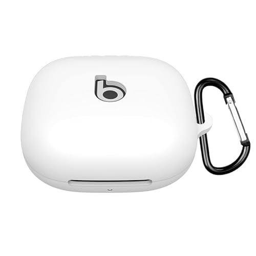 Writiany Silikon-Schutzhülle für Beats Powerbeats Pro 2, mit Schlüsselanhänger, schützende Haut, kompatibel mit Powerbeats Pro 2 (weiß) von Writiany