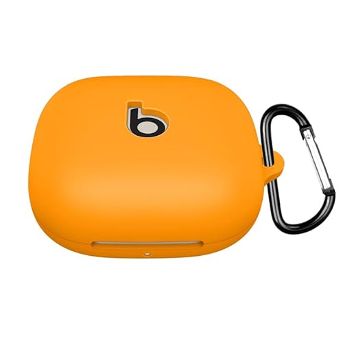 Writiany Silikonhülle für Beats Powerbeats Pro 2, Schutzhülle mit Schlüsselanhänger, kompatibel mit Powerbeats Pro 2 (Orange) von Writiany