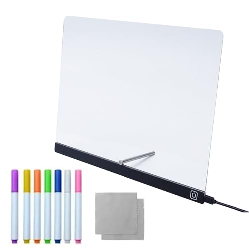 Wrohto Leuchtende Trockenlöschtafel | Beleuchtete Zeichentafel | Wiederbeschreibbarer Leuchtender Acrylglas-Notizblock Für Skizzieren Malen Zeichnen Mitteilungen & Geburtstagsgeschenkideen Wrohto Leuchtende Trockenlöschtafel | Beleuchtete Zeichentafel | Wiederbeschreibbarer Leuchtender Acrylglas-Notizblock Für Skizzieren Malen Zeichnen Mitteilungen & Geburtstagsgeschenkideen von Wrohto