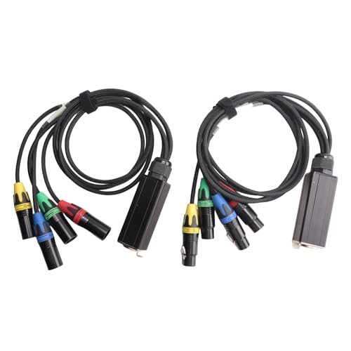 Wrtysully 1 Paar XLR-Auf-RJ45-Netzwerk-Extender, 3-Polig, Multi-Netzwerk-Stage, XLR-Stecker und Buchse, Kabel Stage Audio RJ45 von Wrtysully