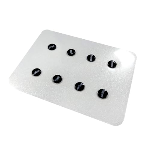 Wrtysully 1 Stück Glas-Maus-Skates-Füße-Pads, Universeller Kleiner Runder -Aufkleber, DIY-Mäusepad für Esports-Gaming-Maus, Farbe: A von Wrtysully