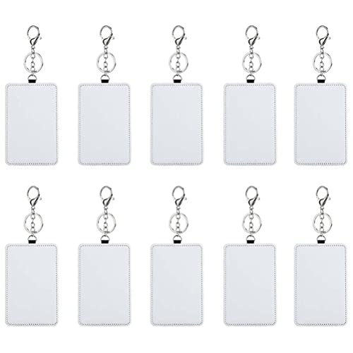 Wrtysully 10 StüCk Farbstoffsublimation, Rechteckig, Tragbar, Transportkartenhalter, Arbeitskartenhalter, Bedruckbarer Kartenhalter, SchlüSselanhäNger Wrtysully 10 StüCk Farbstoffsublimation, Rechteckig, Tragbar, Transportkartenhalter, Arbeitskartenhalter, Bedruckbarer Kartenhalter, SchlüSselanhäNger von Wrtysully