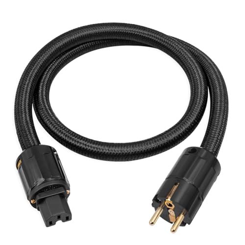 Wrtysully 12AWG HiFi Stromkabel, HiFi Stromkabel EU Stromkabel, 250V/15A für Lautsprecher, Subwoofer, Plattenspieler, Verstärker 200cm Wrtysully 12AWG HiFi Stromkabel, HiFi Stromkabel EU Stromkabel, 250V/15A für Lautsprecher, Subwoofer, Plattenspieler, Verstärker 200cm von Wrtysully