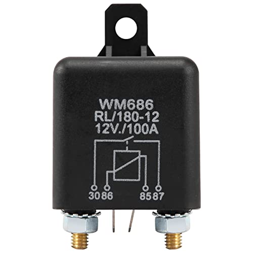 Wrtysully 12V 100Amp 4-Pin Schwer Pflicht Ein/Aus Schalter Split Charge Relay Für Auto Boot Van Schwarz Wrtysully 12V 100Amp 4-Pin Schwer Pflicht Ein/Aus Schalter Split Charge Relay Für Auto Boot Van Schwarz von Wrtysully