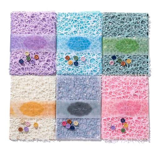 Wrtysully 156 Blatt Strukturiertes Scrapbook-Papier, 6er-Pack Dekoratives Bastelpapier und Netzgewebe, Sortiertes Set, 9,9 X 14 cm Wrtysully 156 Blatt Strukturiertes Scrapbook-Papier, 6er-Pack Dekoratives Bastelpapier und Netzgewebe, Sortiertes Set, 9,9 X 14 cm von Wrtysully