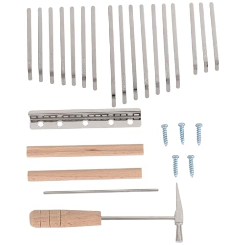 Wrtysully 17Keys Kalimba DIY Kit Thum Piano Ersatzteile mit Keys Bridge Tuning Hammer Kit Kalimba ZubehöR Wrtysully 17Keys Kalimba DIY Kit Thum Piano Ersatzteile mit Keys Bridge Tuning Hammer Kit Kalimba ZubehöR von Wrtysully
