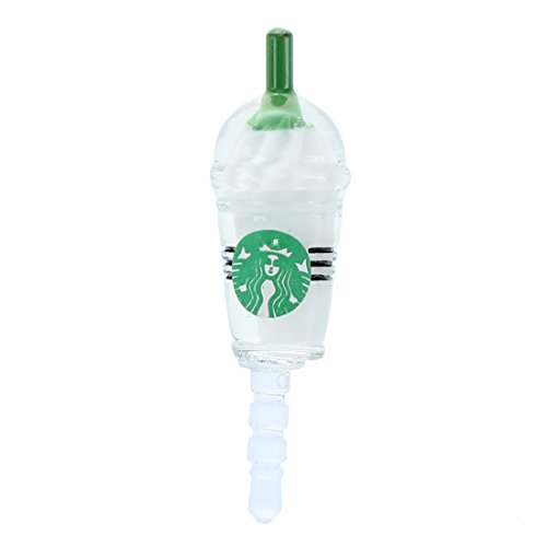 Wrtysully 2 STK. -Kaffee-Stil Universal 3.5mm Anti- Kopfhoerer Klinkenstecker Kappe Fuer 4S/ 5 + Schoener Schluesselanhaenger von Wrtysully