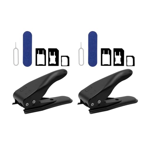 Wrtysully 2 Sets mit SIM-Kartenschneidern für Mobiltelefone mit Doppeltem Verwendungszweck. die Kartenschneider für Mobiltelefone Sind für Smartphones Geeignet. von Wrtysully