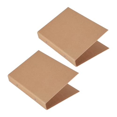 Wrtysully 2 Stück Nachfüllbare A5-Ringbücher, A5-Kraftpapier-Ordnerablage, A5-Kraftpapier-Ordner mit 2 Ringen zum Hinzufügen Loser Blätter Wrtysully 2 Stück Nachfüllbare A5-Ringbücher, A5-Kraftpapier-Ordnerablage, A5-Kraftpapier-Ordner mit 2 Ringen zum Hinzufügen Loser Blätter von Wrtysully