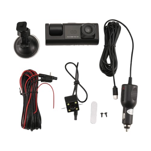 Wrtysully 3 Kamera Dashcam 1080P 2 Bildschirm Dashcam Schwarz Fahrer Recorder für Taxi CAR DVR RüCkfahrkamera Universal Wrtysully 3 Kamera Dashcam 1080P 2 Bildschirm Dashcam Schwarz Fahrer Recorder für Taxi CAR DVR RüCkfahrkamera Universal von Wrtysully
