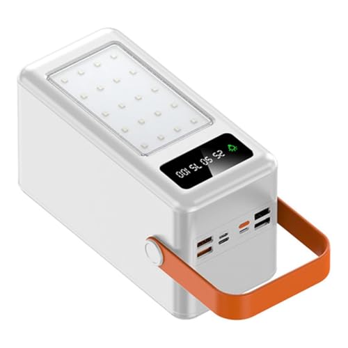 Wrtysully 35-Slot 18650 Akkugehäuse mit LED-Taschenlampe für Outdoor-Abenteuer 22,5 W PD QC3.0 USB-Ladegerät (Ohne) von Wrtysully