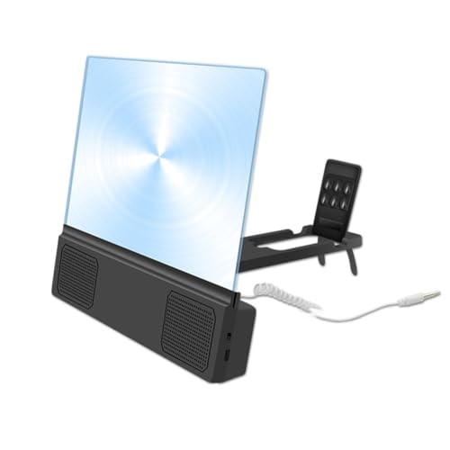 Wrtysully 3D-Bildschirmverstärker, Handylupe mit Vergrößertem Lautsprecher, Videoverstärker, Ständer, Vergrößerung, Klappbarer Schreibtisch, Anti-Blaulicht Wrtysully 3D-Bildschirmverstärker, Handylupe mit Vergrößertem Lautsprecher, Videoverstärker, Ständer, Vergrößerung, Klappbarer Schreibtisch, Anti-Blaulicht von Wrtysully
