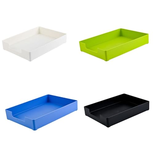Wrtysully 4 Stück Stapelbare Briefablage, Papier-Organizer, Schreibtisch-Organizer im A4-Format für Briefpapier/Briefpapier für Büro, Schule, Einfach zu Verwenden, Ca. 33 X 24,5 X 5,8 cm Wrtysully 4 Stück Stapelbare Briefablage, Papier-Organizer, Schreibtisch-Organizer im A4-Format für Briefpapier/Briefpapier für Büro, Schule, Einfach zu Verwenden, Ca. 33 X 24,5 X 5,8 cm von Wrtysully