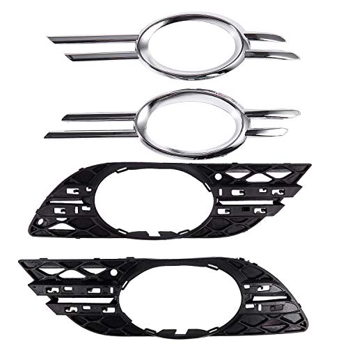 Wrtysully 4Er FrontstoßStange Nebelscheinwerfer Chrom Grill Zierblende Links Rechts für - 2007 2008 2009 W211 E320 E350 E550 E63 Wrtysully 4Er FrontstoßStange Nebelscheinwerfer Chrom Grill Zierblende Links Rechts für - 2007 2008 2009 W211 E320 E350 E550 E63 von Wrtysully
