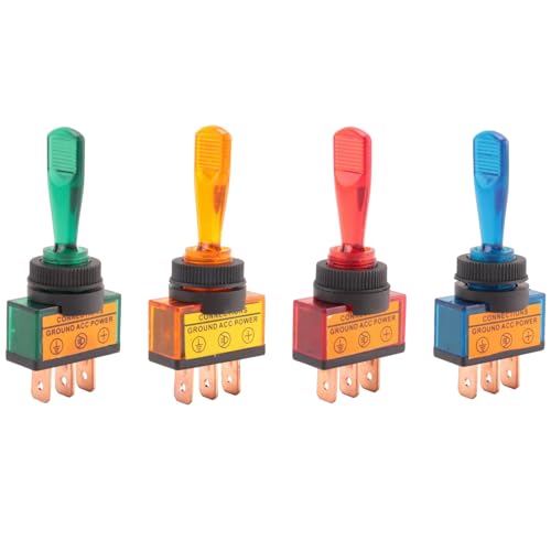 Wrtysully 4PC 12V DC 20A LIGHT ILLUMINATED KIPPSCHALTER STEUERUNG AUTO BOOT DASH SPST auf/OFF Wrtysully 4PC 12V DC 20A LIGHT ILLUMINATED KIPPSCHALTER STEUERUNG AUTO BOOT DASH SPST auf/OFF von Wrtysully