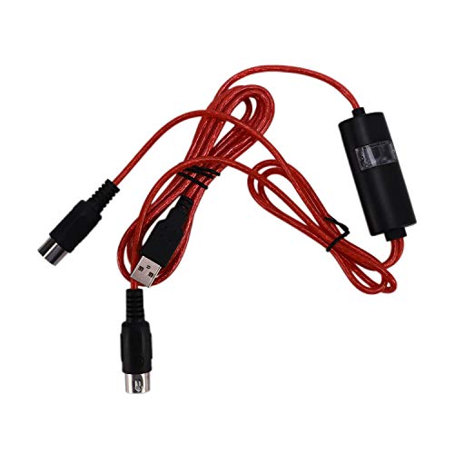 Wrtysully 5-Pin Midi zu USB Ein-Und Ausgehen Kabel Adapter Konverter für Ios Laptop zu Musik Klavier Tastatur von Wrtysully