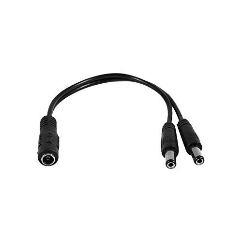 Wrtysully 5.5x2.1mm 1-2 M/F DC Power Splitter Kabel Fuer CCTV-Kamera von Wrtysully