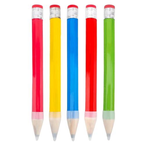 Wrtysully 5er-Pack 14 Große Jumbo-Bleistifte Aus mit Kappe. Lustige, Originelle und Inspirierende -Holzbleistifte für Kinder Wrtysully 5er-Pack 14 Große Jumbo-Bleistifte Aus mit Kappe. Lustige, Originelle und Inspirierende -Holzbleistifte für Kinder von Wrtysully