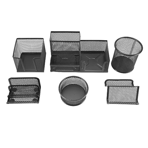 Wrtysully 6 StüCk/Set Metall Schreibtisch Organisation Stift Halter Organizer BüRo Stift Halter Multifunktion Speicher Schwarz Metall Gitter Wrtysully 6 StüCk/Set Metall Schreibtisch Organisation Stift Halter Organizer BüRo Stift Halter Multifunktion Speicher Schwarz Metall Gitter von Wrtysully