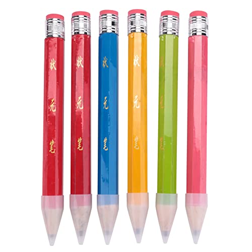 Wrtysully 6 StüCk Jumbo Bleistifte für Requisiten, Lustiger GroßEr Bleistift, Riesiger Bleistift, 14 Bleistift für Heim und Schul Bedarf Wrtysully 6 StüCk Jumbo Bleistifte für Requisiten, Lustiger GroßEr Bleistift, Riesiger Bleistift, 14 Bleistift für Heim und Schul Bedarf von Wrtysully