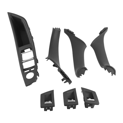 Wrtysully 7 StüCke Auto Innen TüR Lift Schalter Armlehnen Verkleidung FüR- 5 Series F10 F11 F18 2010-2017 RHD 51417225875 RHD von Wrtysully