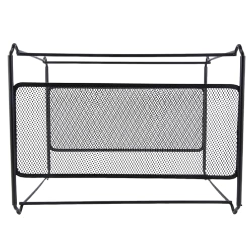 Wrtysully A4 Gittergewebe Metall Feile Organizer Box HäNgende Datei Ordner Box Schreibtisch Aufbewahrungs Halter Regal Halter Aufbewahrung für BüRo Haus von Wrtysully