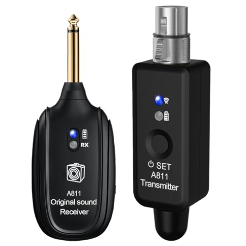Wrtysully A811 Kabelloser Mikrofon-Konverter-Adapter, Sender und Empfänger, Kabelgebunden, für Kabelloses Dynamisches Mikrofon Wrtysully A811 Kabelloser Mikrofon-Konverter-Adapter, Sender und Empfänger, Kabelgebunden, für Kabelloses Dynamisches Mikrofon von Wrtysully