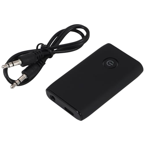 Wrtysully Bluetooth 5.3-Adapter für Flugzeug zu 2 Kabellosen Kopfhörern, 3,5-Mm-Klinkenstecker, In-Flight-Bluetooth-Sender, Empfänger für Fernseher von Wrtysully