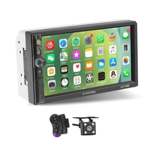 Wrtysully Doppel-DIN-Autoradio, 7, Wie Abgebildet, Touchscreen-Audio mit Rückfahrkamera, Carplay Wrtysully Doppel-DIN-Autoradio, 7, Wie Abgebildet, Touchscreen-Audio mit Rückfahrkamera, Carplay von Wrtysully