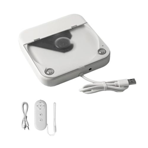 Wrtysully Externer Universal-CD-Player Fürs Auto - Tragbarer CD-Player mit AUX-Kabel, Wird in Den USB-Anschluss Des Autos Eingesteckt, Verlustfreie Verbindung von Wrtysully
