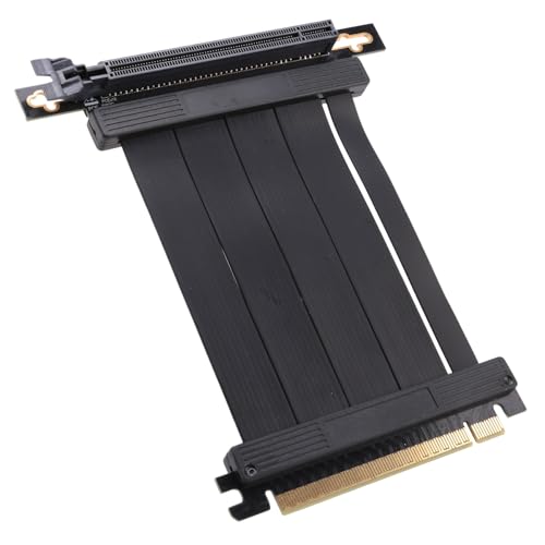 Wrtysully Full Speed PCIE 4.0 16X Riser Cable Grafikkarte VerläNgerungskabel PCI Express Port GPU Riser Extender, 90 Grad 10 cm Wrtysully Full Speed PCIE 4.0 16X Riser Cable Grafikkarte VerläNgerungskabel PCI Express Port GPU Riser Extender, 90 Grad 10 cm von Wrtysully